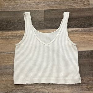 ribbed crop tank top